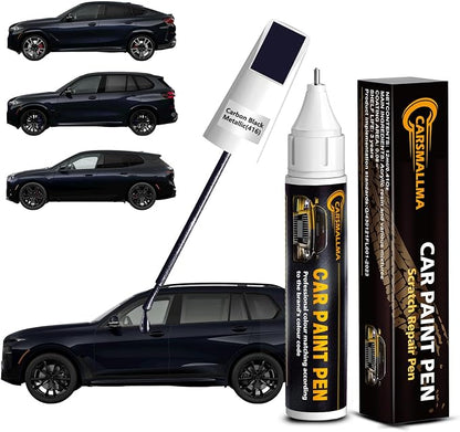 416 Carbon Black Metallic Car Touch Up Paint for BMW, Color Accurate Car Paint Scratch Repair Pen Kit Quick & Easy Fix Vehicle Chips and Automotive Nicks Scuff