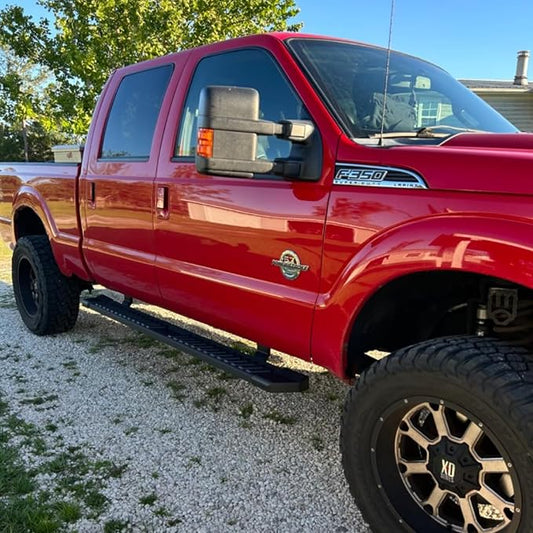 COMNOVA OE Style 6 Inch Side Running Boards Nerf Bars Side Steps Side Bars Fit 1999-2016 Ford F250 F350 Super Duty Extended Cab Pickup 3/4 Size Rear Doors,Off-Road (Black)