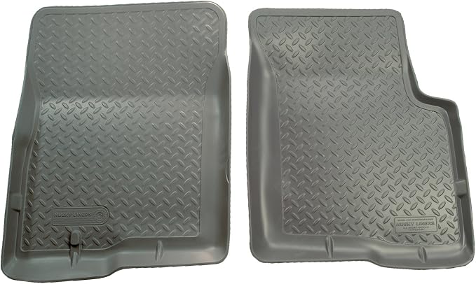 Husky Liners Classic Style Floor Mats | Fits 1995-2004 Toyota Tacoma Access & Standard CAB ONLY | Front Row, 2-pc Grey - 35112