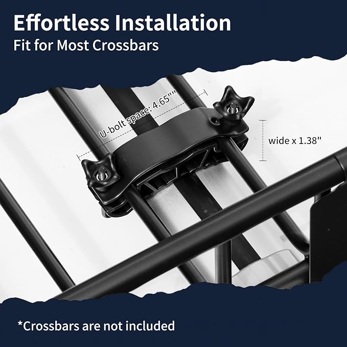 Forluck 64 x 39 x 6 Inch Universal 250 LBS Heavy Duty Roof Rack Cargo Carrier with Net & Ratchet Straps, Extension Rooftop Cargo Carrier, Car Top Luggage Holder for SUV, Truck or RV Steel Construction