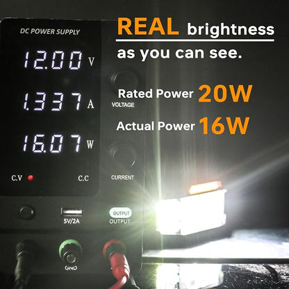 3 Inch LED Pods, 2PCS 40W 12V Flood Spot Ditch Lights Offroad Driving Fog LED Work Light for Truck ATV UTV Motorcycle (HZ1121-DRL)