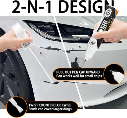 Car Touch up Paint(Red Multi-Coat(PPMR)) Compatible with Tesla Model Y/3/X/S, Car Paint Pen Scratch Repair Two-In-One Touch Up Paint, Premium Car Scratch Remover for Deep Scratches
