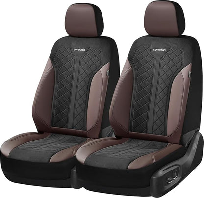 Coverado Automotive Car Seat Cover for 2 Seats,Front Seat Covers, Seat Covers 2-Pack, Driver Car Seat Protectors Universal Fit for Most Vehicles, SUV, Truck, Sedan
