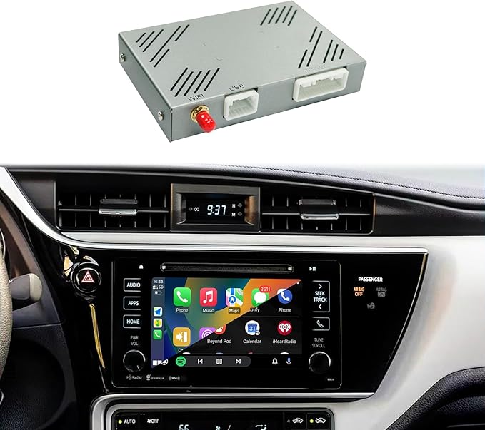 Toyota Wireless CarPlay/Android Auto Dongle | Plug & Play for 2014-2019 Sienna, Prius, Tacoma, Tundra, Highlander, RAV4, 4Runner with Entune 2.0 | Works with OEM Camera & Controls