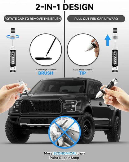 Touch Up Paint for Ford – Exact Match 2 in 1 Paint Pen for Chips and Nicks Repair (Darkened Bronze Metallic(LJ))