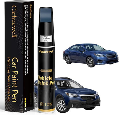 Abyss Blue Pearl(SAL) Touch Up Paint Compatible with SUBARU, Exact Match Car Paint Pen Automotive Scratch Repair Remover Kit Quick & Easy Solution for Vehile Chips and Nicks