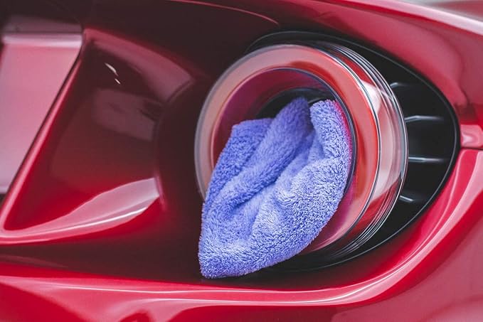 The Rag Company - Eagle Edgeless 350 (5-Pack) Professional Korean 70/30 Blend Super Plush Microfiber Detailing Towels, 350GSM, 16in x 16in, Lavender
