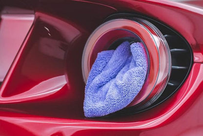 The Rag Company - Eagle Edgeless 350 (5-Pack) Professional Korean 70/30 Blend Super Plush Microfiber Detailing Towels, 350GSM, 16in x 16in, Lavender