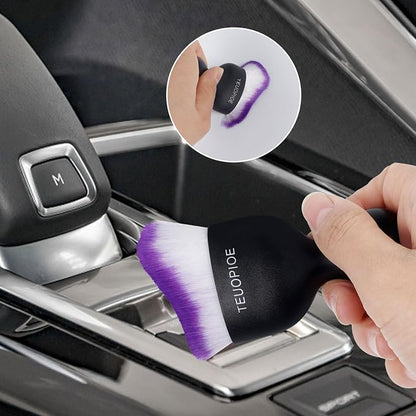Car Interior Cleaning Brush, Car Duster Interior,Car Detailing Brush Dusting Brush,Car Interior Cleaning Tool, Auto Soft Hair Car Brush,Auto Interior Dust Brush for Air Vents(Purple)