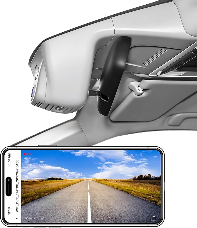 Mangoal 4K Honda CRV Dash Cam Custom fit for Gen6 CR-V & CR-V Hybrid 2023-2026(Gray)(Model B), Integrated OEM Look, UHD 2160P Video, WiFi & App, GPS, 64GB Card
