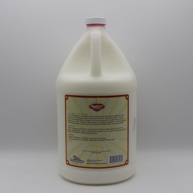 GOLDEN SHINE Tire & Trim Spray, 1 Gallon, 4 Pack 17512-CS Adds Shine and Protection