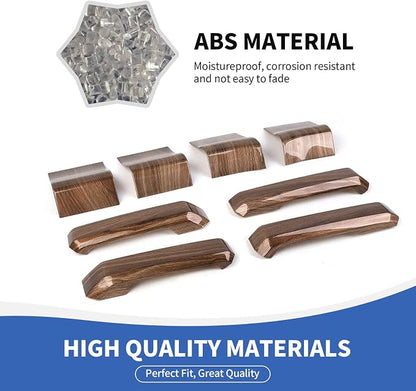 RAZPOY for F150 Inner Door Handles Covers & Door Handle Panel Trim Compatible with 2015-2020 Ford F150 Wood Grain Interior Accessories