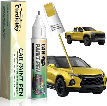 Nitro Yellow Metallic(GHS/WA660G) Touch Up Paint Pen for Chevrolet,Car Paint Scratch Repair Pen Quick and Easy Fix Auto Paint Scratch