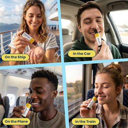 Travel Ease Roll On | Combat Motion Sickness,Morning Sickness,Vertigo, Pregnancy Nausea | Natural Non Drowsy | Road Trip Essentials