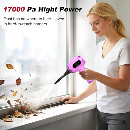 Portable Car Vacuum Cordless Mini Handheld Vacuums Cleaner Rechargeable with LCD Display and Multi-Nozzles, High Power Hand held Cleaners for Car, Home, Office, Sofa, Pet Hair,Keyboard