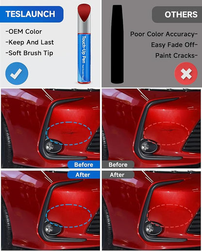 3R3 Barcelona Red Pearl Touch Up Paint Compatible with Toyota Exact Match Touch Up Paint Car Scratch Repair