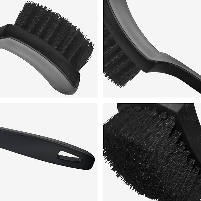 Wheel Brush Tire Brush Car Wash Brush Tire Brush Car Carpet Cleaner Used for Cleaning Car Tires, Wheels and Carpets, with a Short Handle that is Simple and Durable