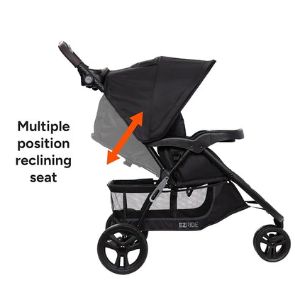 Baby Trend EZ Ride DLX Stroller Travel System (with EZ-Lift Plus Infant Car Seat), Dash Midnight