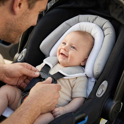 Pro Goleem Infant Car Seat Insert, Babybody Support for Toddler, Soft Minky Preemie Car Seat Insert, 2-in-1 Reversible, Perfect for Carseats, Strollers, Swings, White and Grey