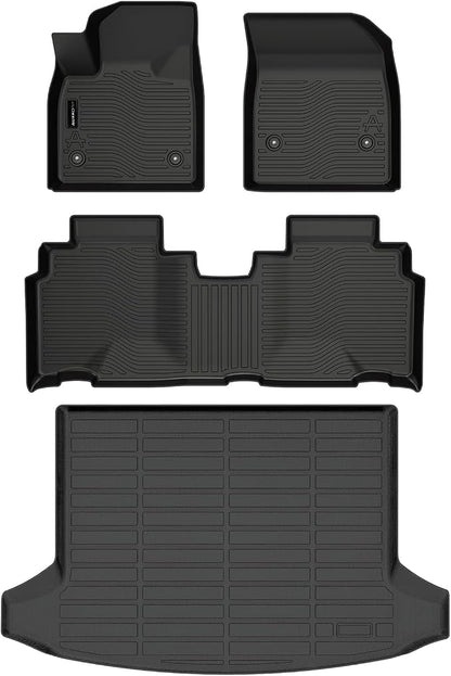 Auxko All Weather Floor Mats Cargo Mat Fit for 2024 2025 2026 Chevrolet Blazer EV & Honda Prologue TPE Liners Accessories All Season Guard Odorless Anti-Slip Black