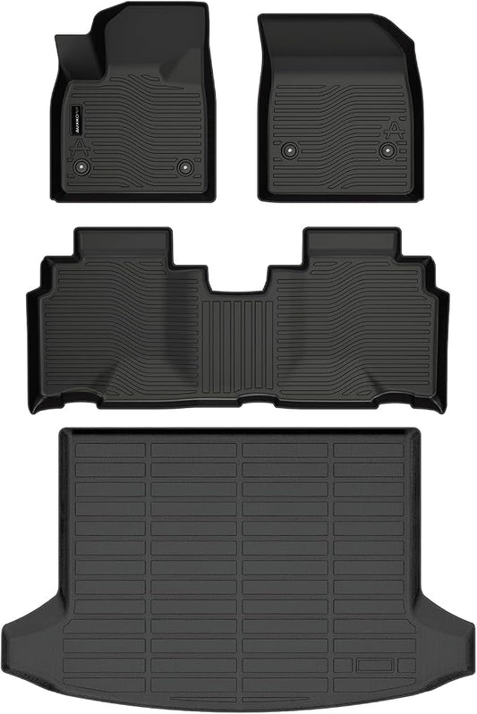 Auxko All Weather Floor Mats Cargo Mat Fit for 2024 2025 2026 Chevrolet Blazer EV & Honda Prologue TPE Liners Accessories All Season Guard Odorless Anti-Slip Black
