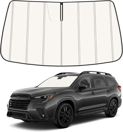 Windshield Sun Shade for Sub-aru Ascent 2019-2025 2026, Front Window Visor Accessories, Folding Design Blocks Heat & UV Rays Maintain Cool Interior and Save Space