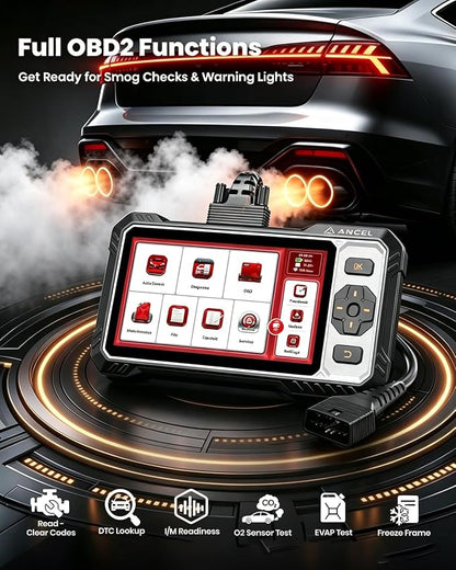 ANCEL FX6000 Bidirectional OBD2 Scanner with 7+ Resets | ABS, SRS, Transmission & Engine System Diagnostic Scan Tool, Oil/EPB/BMS/SAS/Throttle Reset, ABS Bleeding, Live Data, Auto VIN, Lifetime Update