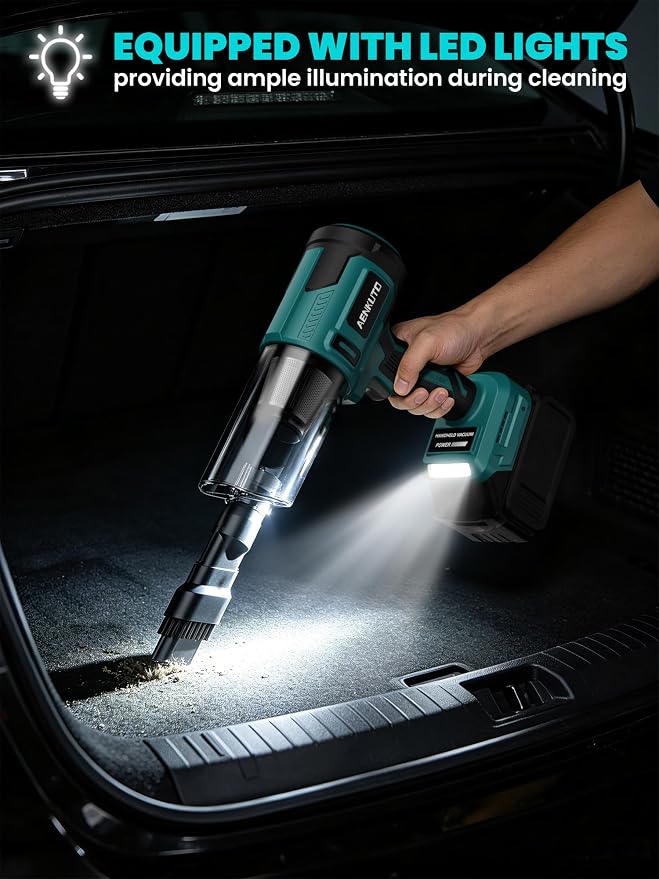 Handheld Electric Vacuum Cleaner Compatible with Makita 18V Battery, Portable Handheld Vacuum for Pet Hair & Sand, Capable of Quick Vehicle Interior & Garage Cleanup, (Battery Not Included)