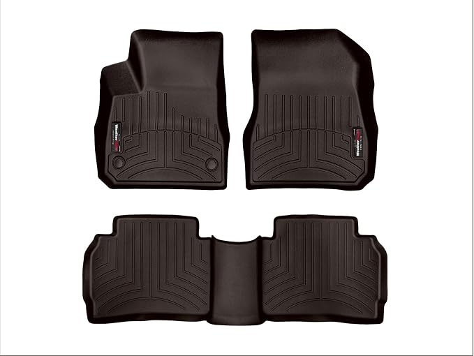 WeatherTech Custom Fit FloorLiners for Chevrolet Malibu - 1st & 2nd Row (47903-1-2), Cocoa