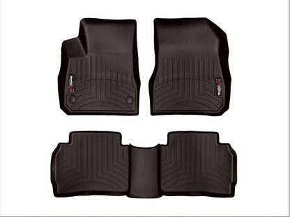 WeatherTech Custom Fit FloorLiners for Chevrolet Malibu - 1st & 2nd Row (47903-1-2), Cocoa