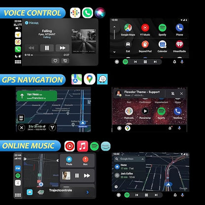 Wireless CarPlay Adapter for KIA Seltos 2024 2025 2026, Convert Wired to Wireless CarPlay Adapter Plug and Play, Fast Auto-Connect,B