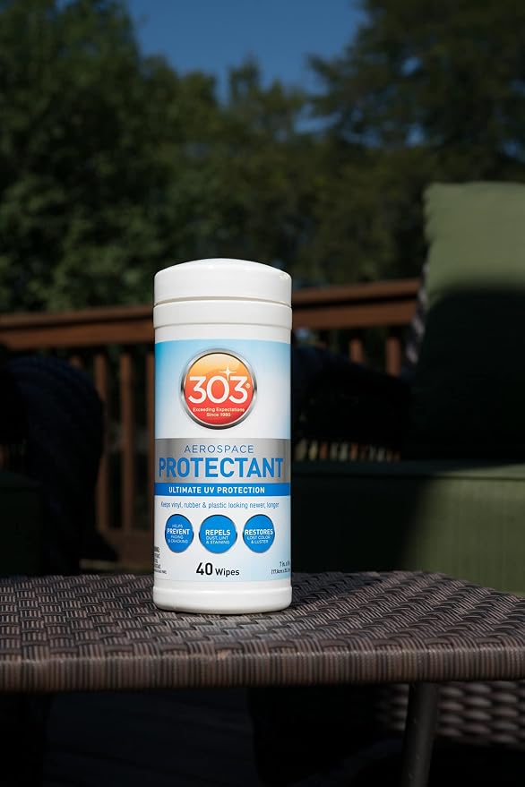 303 Products (30321) Products Aerospace Protectant 40 Count Wipes - Ultimate UV Protection - Keeps vinyl, rubber, and plastic looking newer, longer, 40 Count