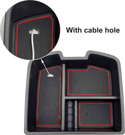 fit for Center Console Organizer Tray 2007-2014 GMC Sierra Chevy Silverado Tahoe Yukon Suburban - GM Vehicles Accessories Replaces 19166288