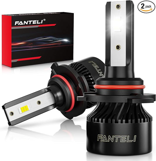 𝟗𝟎𝟏𝟐/𝐇𝐈𝐑𝟐 Bulbs 800% Brighter 34000LM 6500K Cool White, Backup 1:1 Design with Cooling Fan, Plug and Play Quick Install Off Road Lights, Pack of 2