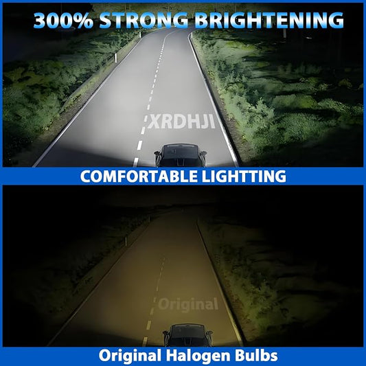 Fit for Subaru Forester 2009-2022 High Performance Halogen Headlight Bulbs,9005 High Beam H11 Low Beam Headlamp Replacement Bulbs Kit,Pack of 4