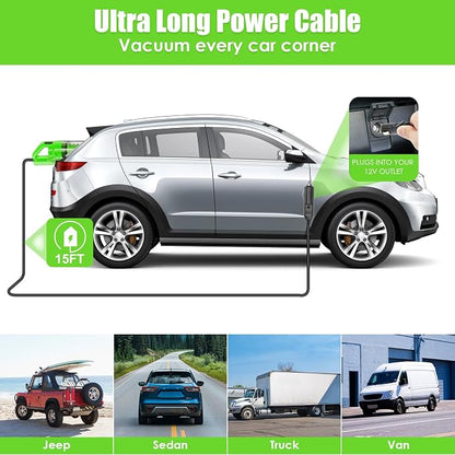 30pcs Car Cleaning Kit, Car Interior Detailing Kit with High Power Handheld Vacuum, Detailing Brush Set, Windshield Cleaner, Cleaning Gel, Complete Auto Accessories for Men, Women