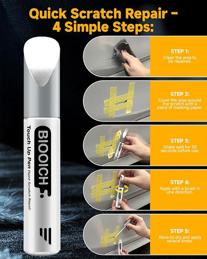 PDS Touch Up Paint Pen Exact Color Match Car Chip and Scratch Repair (for Jeep, Anvil)
