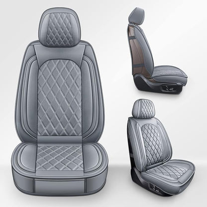 MIROZO Ram Front Seat Covers Grey, Seat Cover for Trucks Car Seat Protector Compatible with 2009-2026 RAM 1500/2500/3500 Crew Quad Cab Pickup Cushions (2 PCS Front,Gray)