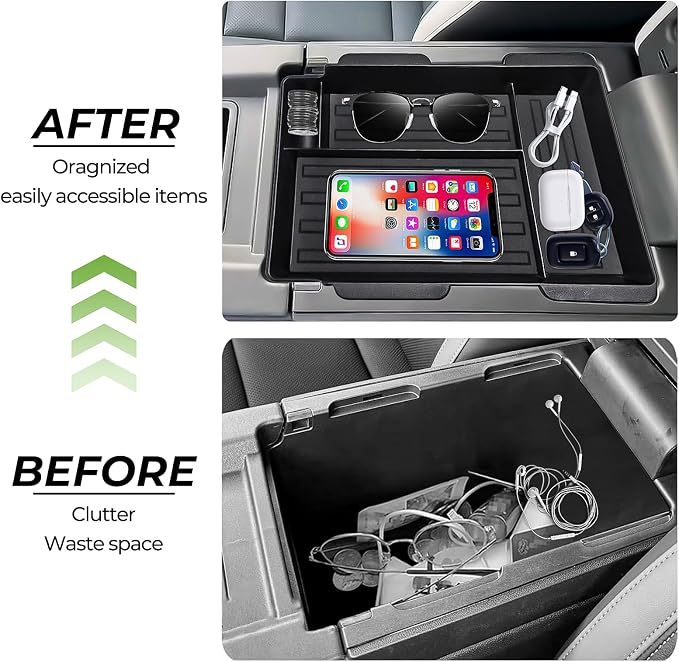 Center Console Organizer Fit for Honda Prologue EV 2024 2025, for Acura ZDX 2024 2025 Armrest Middle Storage Box Arm Rest Tray Interior Accessories