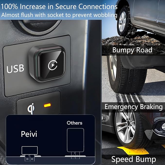 Wireless Carplay Adapter for Apple iPhone & Android Auto Wireless Adapter 2 in 1, 2026's Newly Upgraded,Subversive Ultra-Compact Design, Faster and More Stable Connection,for iOS 10+ & Android 11+