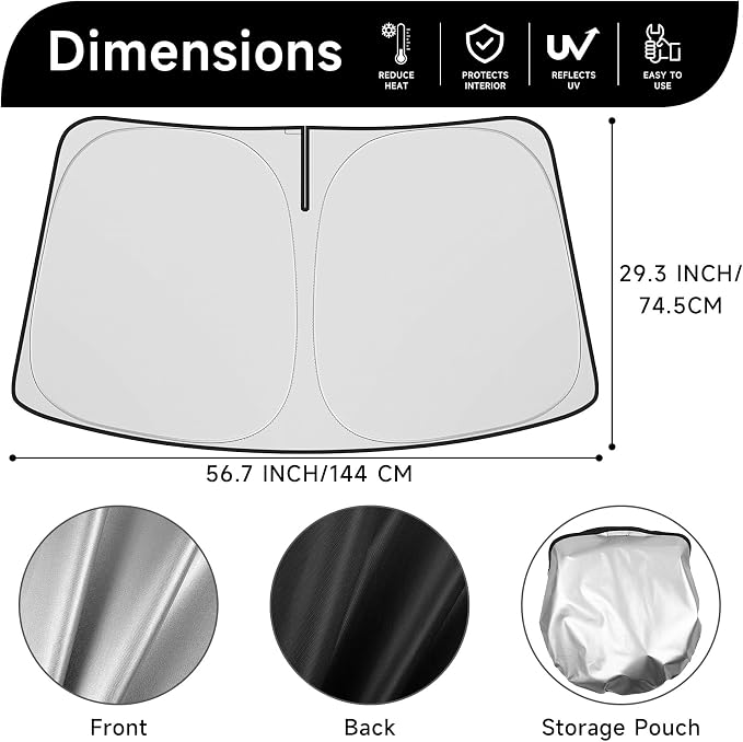 Windshield Sun Shade Compatible for Subaru Outback 2015 2016 2017 2018 2019 SUV, Base,Premium,Limited,Touring Sun Visor Accessories Sunshade Shield Protector