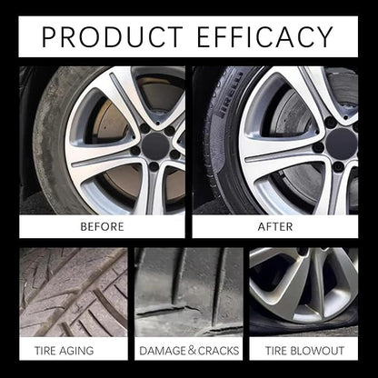 Tire Shine Cream Car Tire Ceramic Coating, Delivers Deep Black Gloss Finish Wheel Cleaning Wax with UV Protection & Dust Resistance, Long-Lasting Nourishing Tyre Care Cream for Auto Maintenance