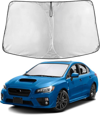 EcoNour Windshield Sunshade Compatible for Subaru Impreza WRX 2017-2021 2022 2023, Sun Visor for Front Windshield & Window Sun Shade Cover, UV Heat Blocker & Protector, Car Accessories