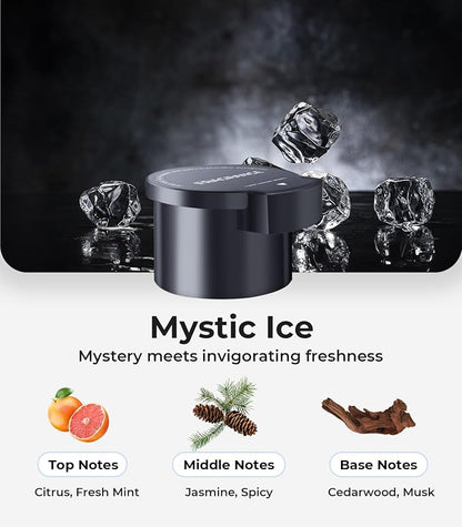 Hitolza Car Air Freshener Refill - Pack of 2, Can be Used for 4~6 Months - Made with Natural Plant Extracts - Mystic Ice