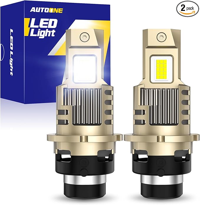 AUTOONE 2026 Upgraded D4S D4R Headlight Bulbs, 1200% Bright 60000 Lumens