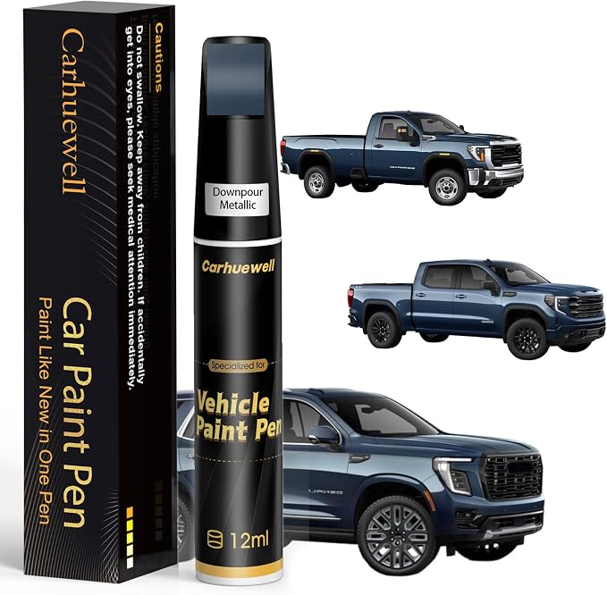Touch Up Paint for GMC Downpour Metallic(GXP/WA136H) Car Touch Up paint Genuine Exact Color Code Compatible With GMC Vehicle