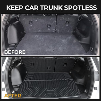 Floor Mats Set for 2022-2025 2026 Jeep Grand Cherokee Accessories, Full Coverage All Weather Floor Mats Cargo Mat with Backrest Protectors & Door Sill Guards (Include 4xe Not for L or WK)