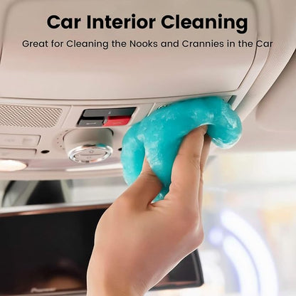 Car Cleaning Gel Car Cleaning Putty Car Putty Auto Detailing Tools Car Slime Cleaner Dust Cleaning Gel for Car Interior Cleaner Car Cleaning Supplies Cleaning Kit Car Accessories Blue