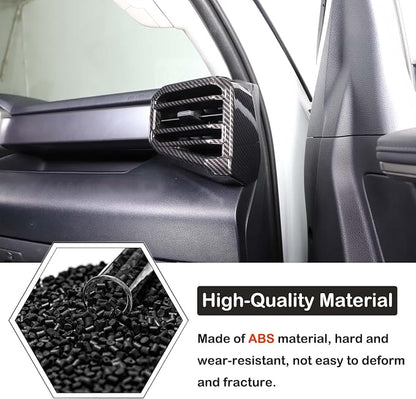 Aunginsy Center Console Side Air Conditioning Outlet Trim Cover Compatible with Toyota Tundra/Sequoia 2022-2026, Dashboard Side A/C Wind Vent Panel Decorative Frame Protector ABS Interior Accessories