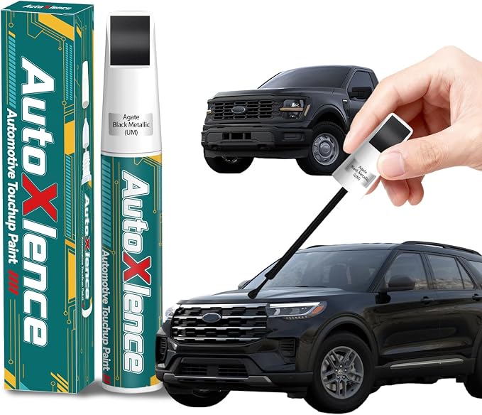 Agate Black Metallic(UM) Touch Up Paint Compatible with Ford Car Paint Pen Scratch Repair Automotive Scratch Remover Fix Exact Color Match